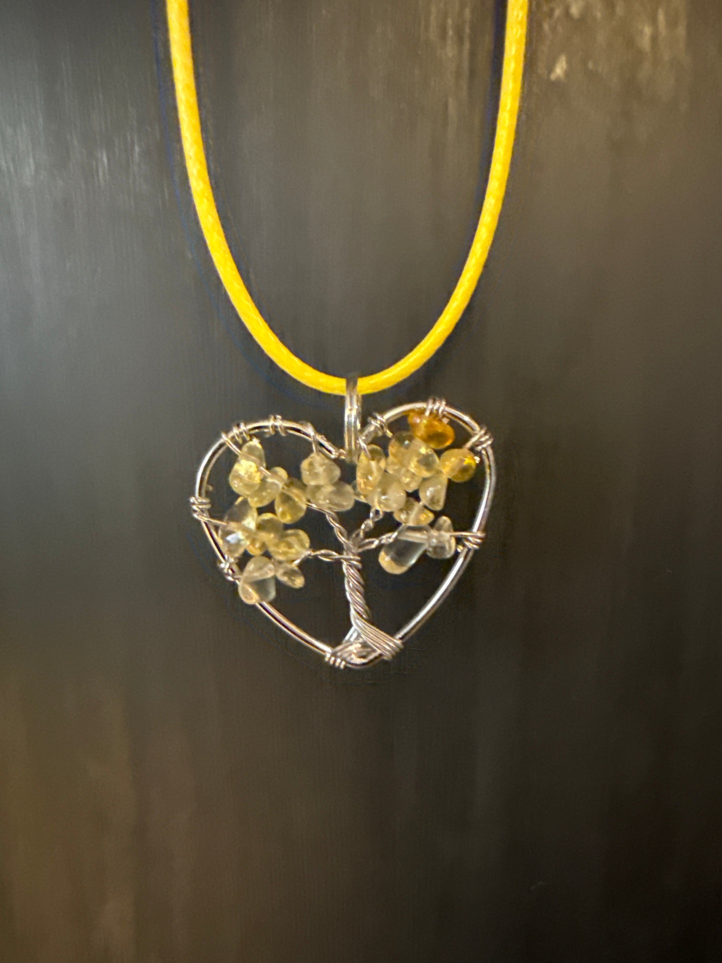 Small Tree of Life Heart Necklace