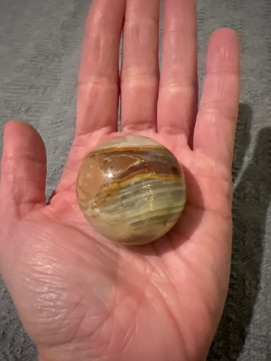 Small Green Onyx Sphere