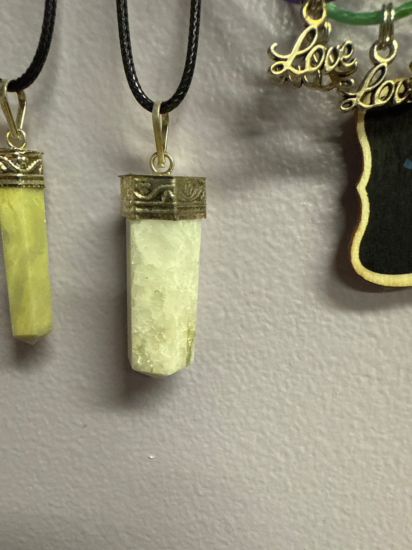 Crystal Pencil Point Necklace