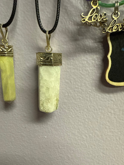 Crystal Pencil Point Necklace