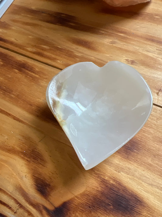 Green Onyx Heart Bowl