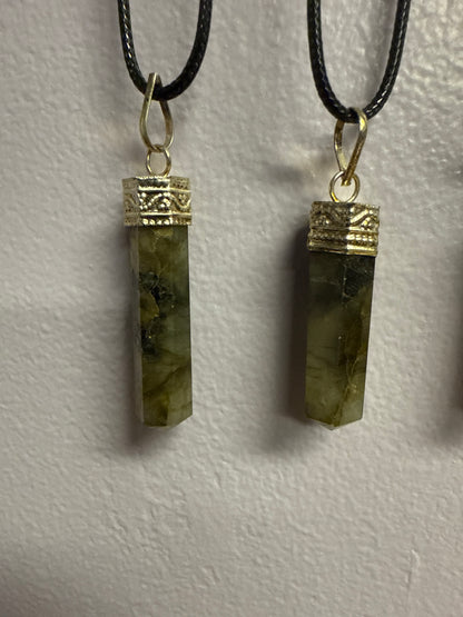Crystal Pencil Point Necklace