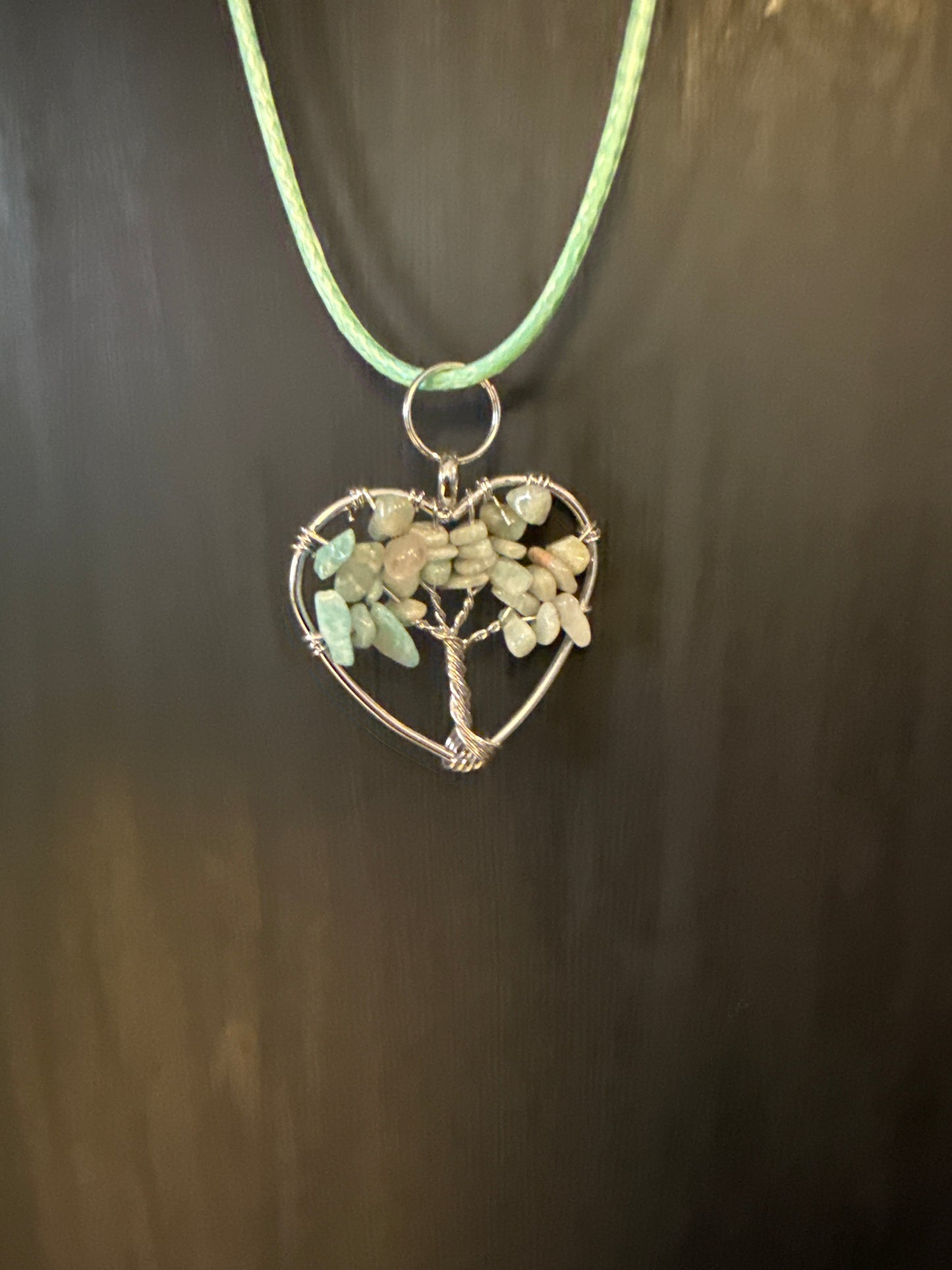 Small Tree of Life Heart Necklace