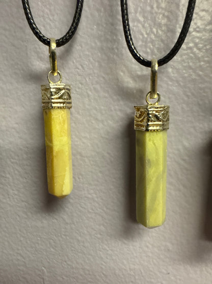 Crystal Pencil Point Necklace