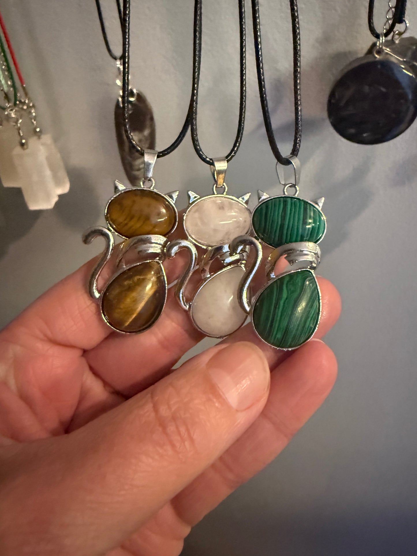 Cat Crystal Necklace