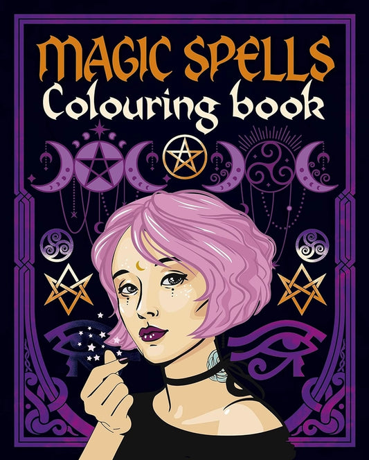 Magic Spells Coloring Book - cover
